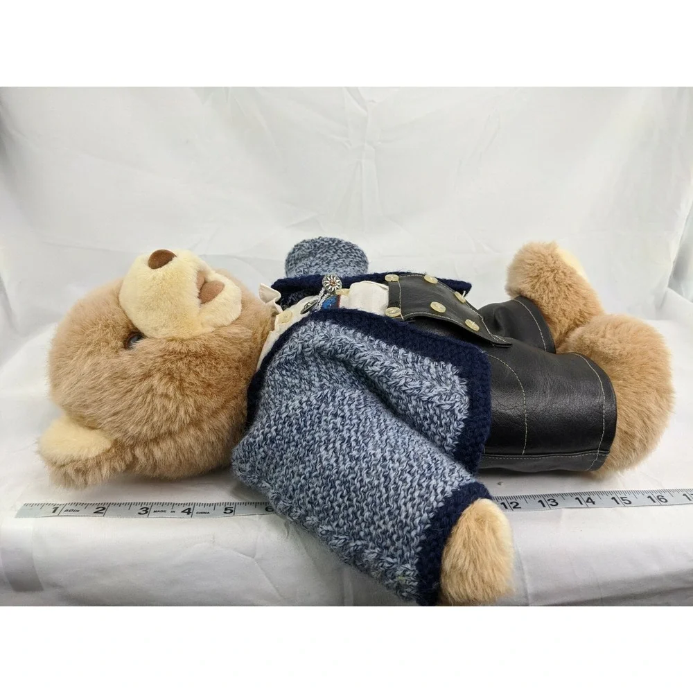 Playwell Toys Bear Plush German Outfit 16 Inch‎ Germany Stuffed Animal Toy